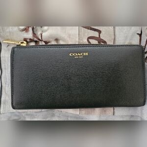 Coach Black Leather Wallet